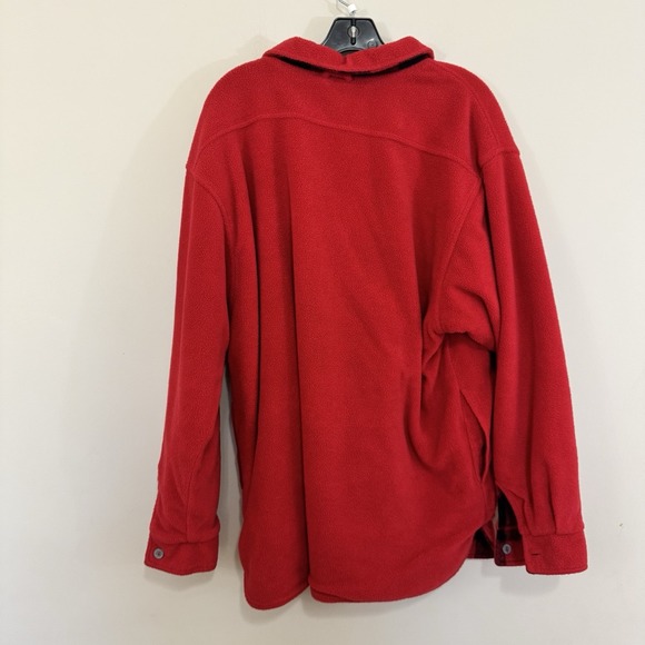 Vintage 90's Marlboro 1/4 Zip‎ Reversible Fleece Buffalo Check Pullover Men's L - Picture 6 of 8